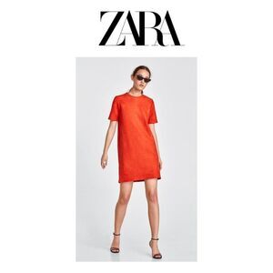 Zara Trafaluc Autumn Winter 2017 2018 Red Dress
